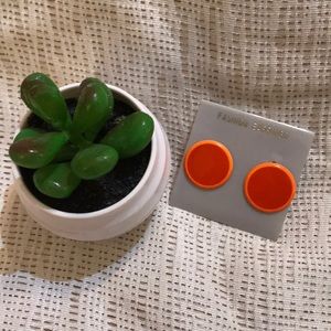 🧡 Orange earrings